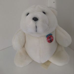Vintage Coca Cola Plush Polar Bear